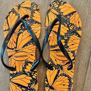 Havaianas Women's Slim Butterfly Flip Flop Sandal Size 7/8